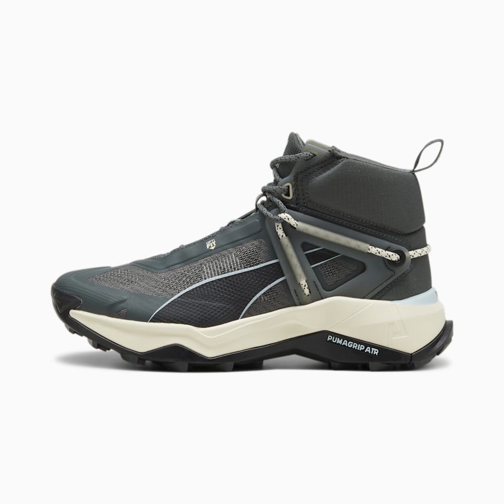 Puma Explore NITRO? Mid Hiking Shoes - Mineral Gray-Turquoise Surf-Sugared Almond