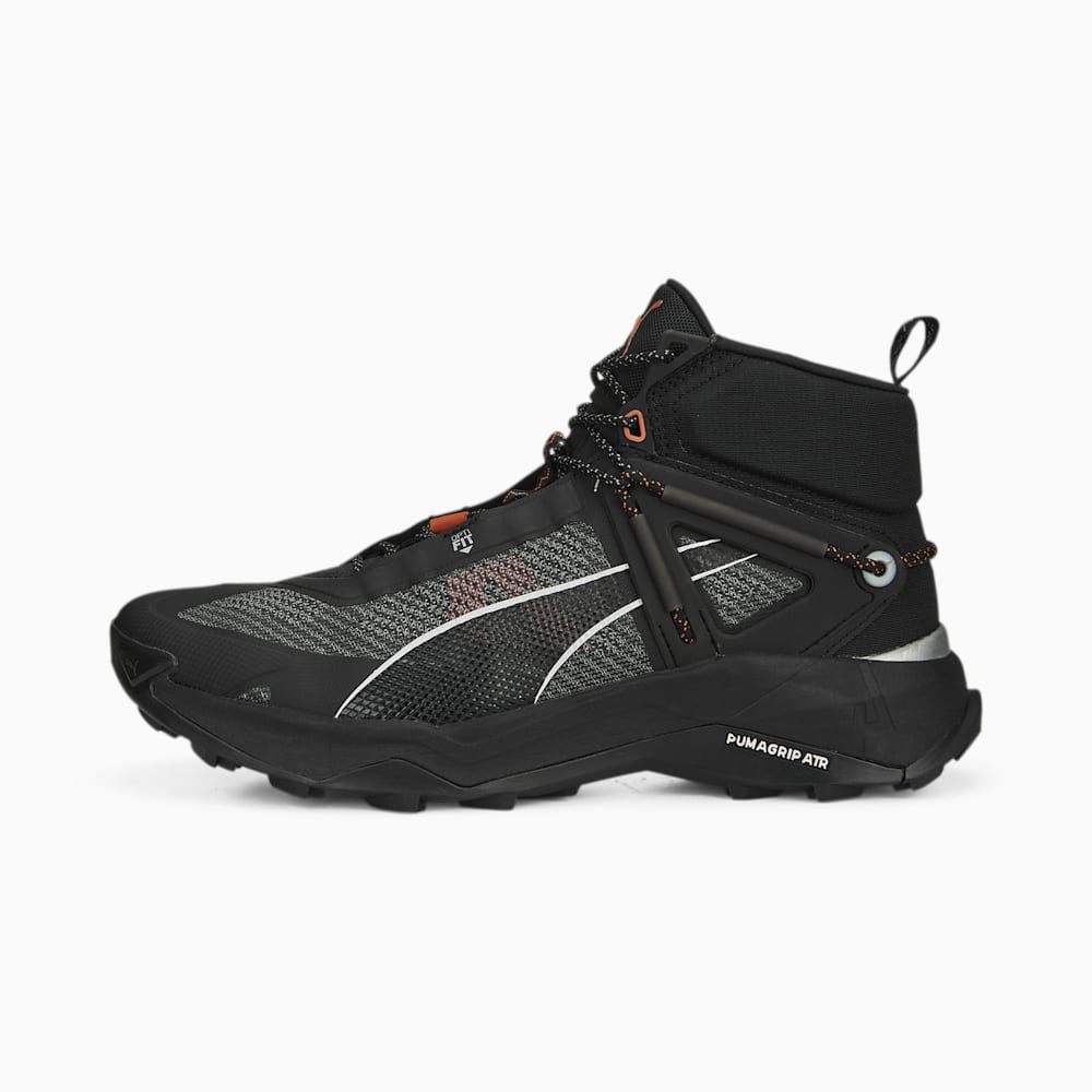 Puma SEASONS Explore NITRO? Mid Hiking Shoes - Black-Silver-Chili Powder