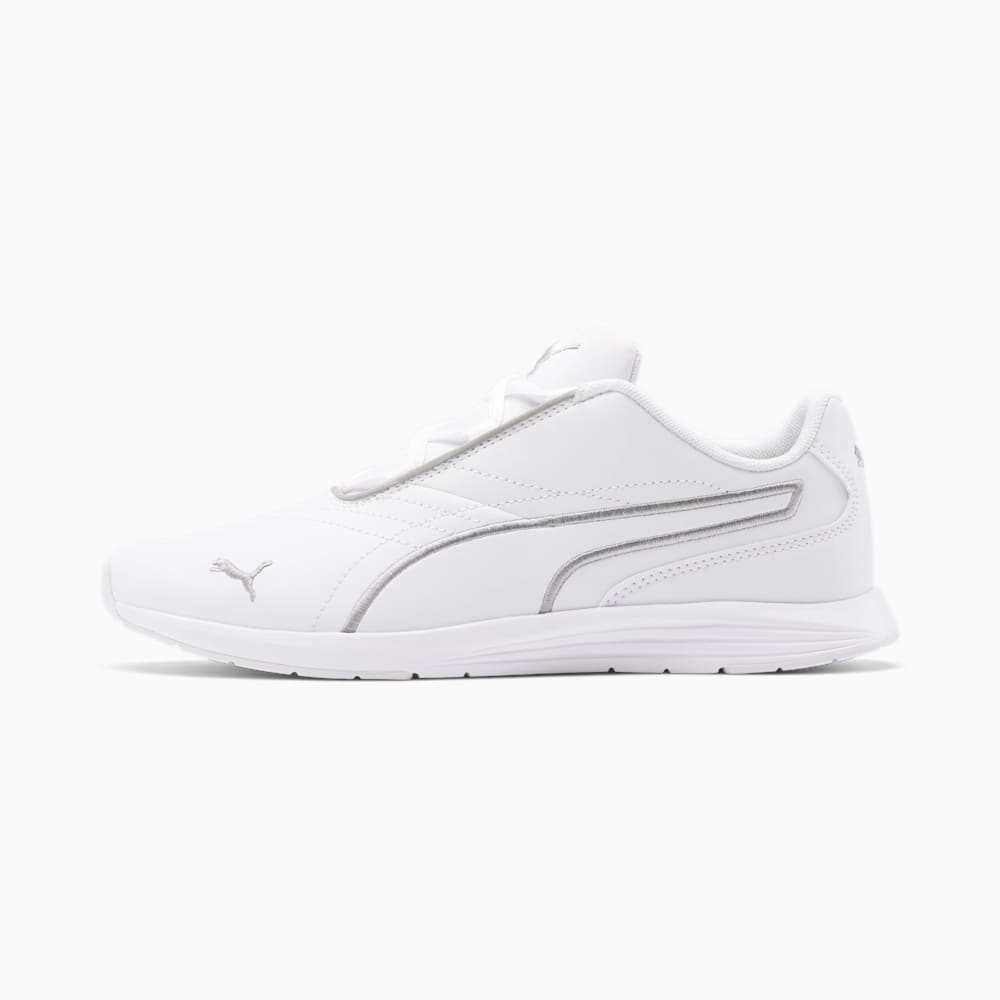 Puma Ella Lace Up Shoes - White-Silver