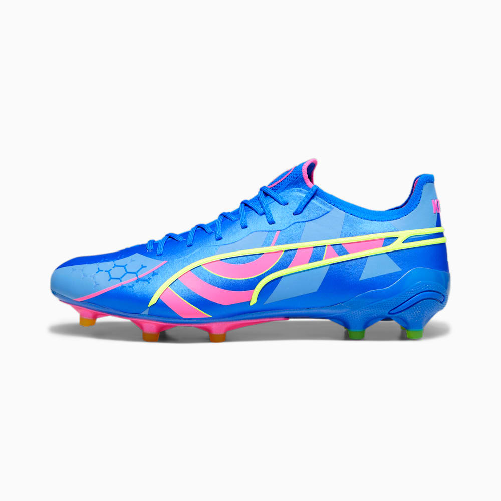 Puma KING ULTIMATE ENERGY FG/AG Soccer Cleats - Ultra Blue-Luminous Pink-Luminous Blue