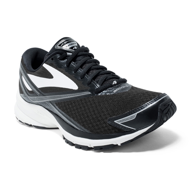 brooks Women's Launch 4 Black / White / Silver