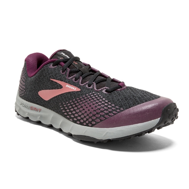 brooks Women's PureGrit 7 Black / Purple / Grey