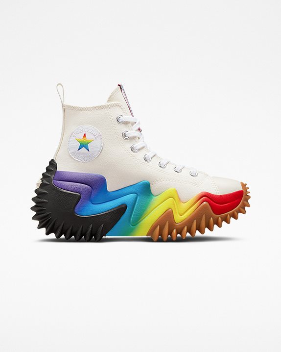 Unisex Converse Run Star Motion Pride High Top Egret