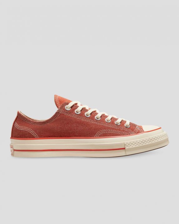 Unisex Converse Chuck 70 Triple Stitch Low Top Dark Terracotta