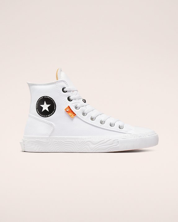 Unisex Converse Chuck Taylor Alt Star Canvas High Top White