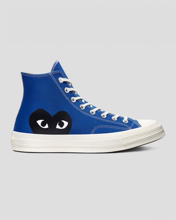 Unisex Converse X Comme des Gar?ons Chuck 70 Play High Top Blue Quartz