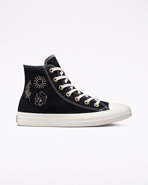 Womens Converse Chuck Taylor All Star Festival Golden Mind High Top Black