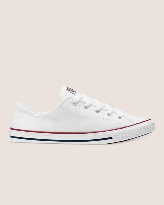 Womens Converse Chuck Taylor All Star Dainty Basic Canvas Low Top White