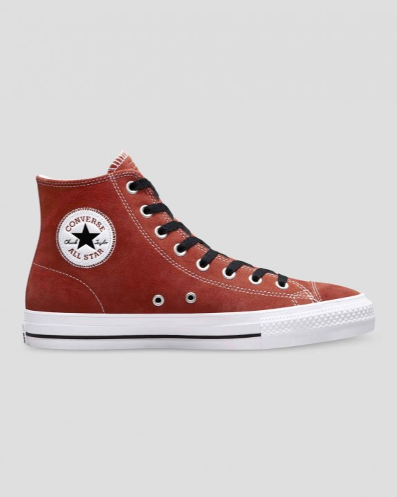 Unisex CONS Chuck Taylor All Star Pro Suede High Top Dark Terracotta