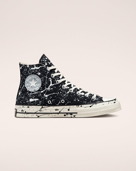 Unisex Converse Chuck 70 Paint Splatter High Top Black