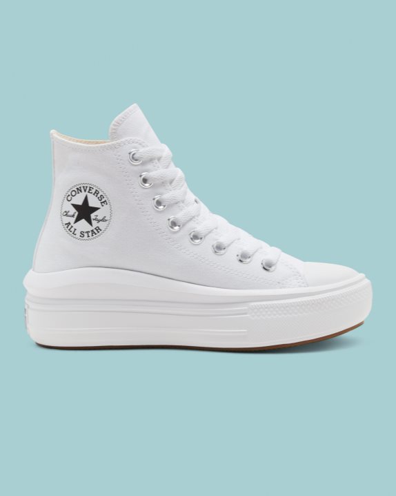 Womens Converse Chuck Taylor Move Platform High Top White