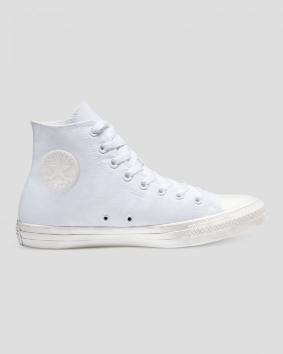 Unisex Converse Chuck Taylor All Star Classic Colour High Top White Mono