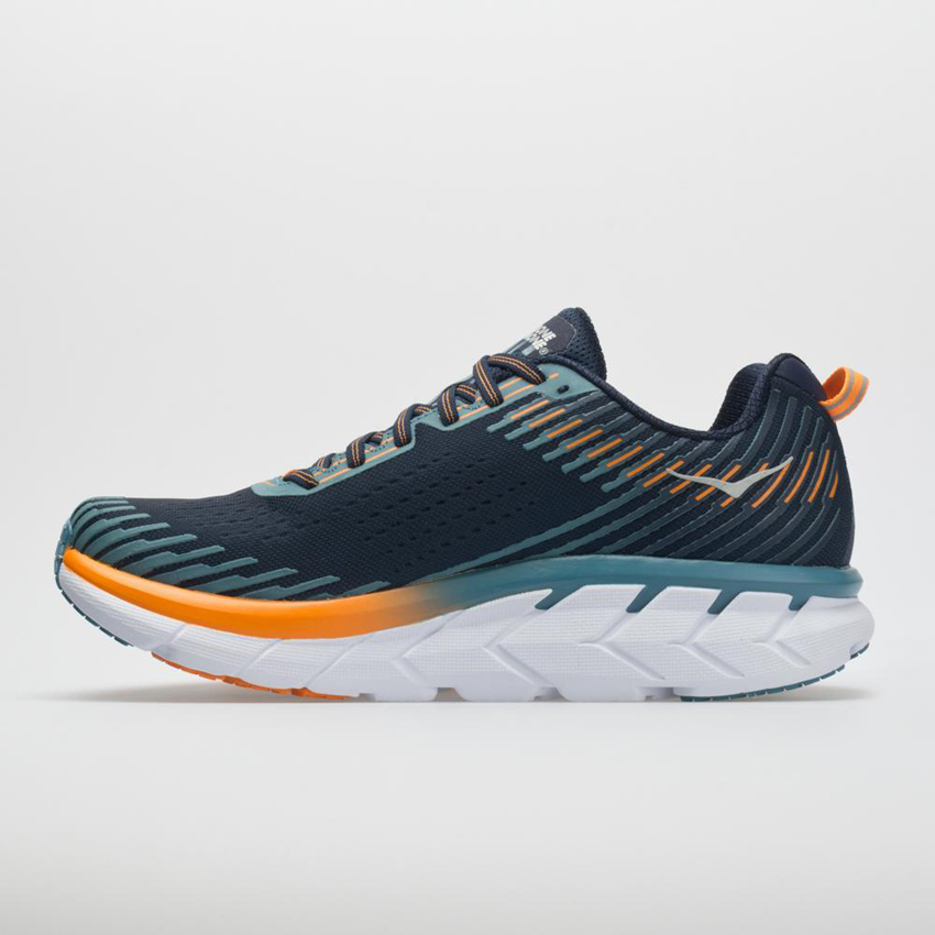 Hoka One One Clifton 5 Men's Black Iris/Storm Blue Cheap sales