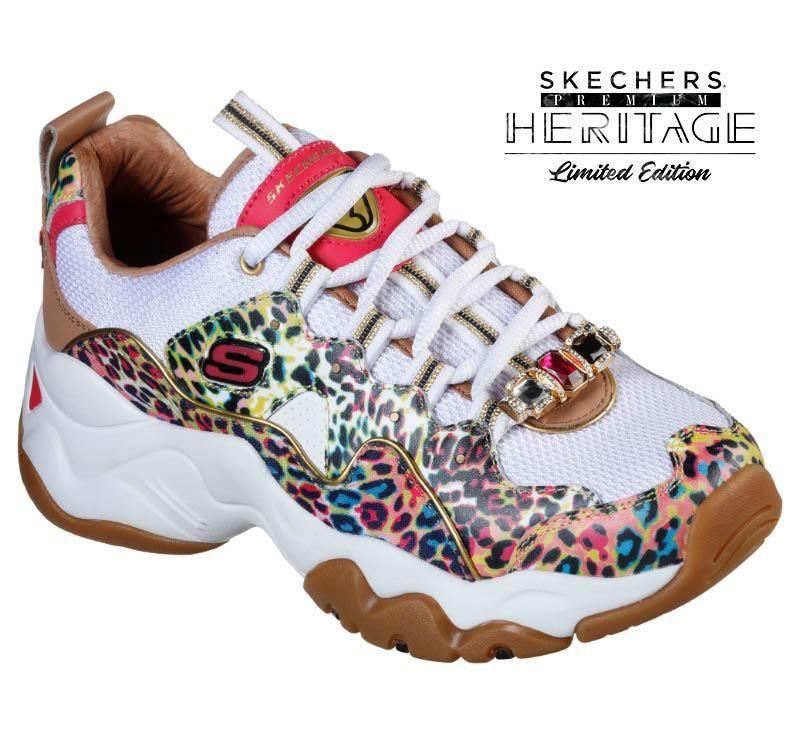 Women's Skechers Premium Heritage: D'Lites 3.0 - Cheetah Queen