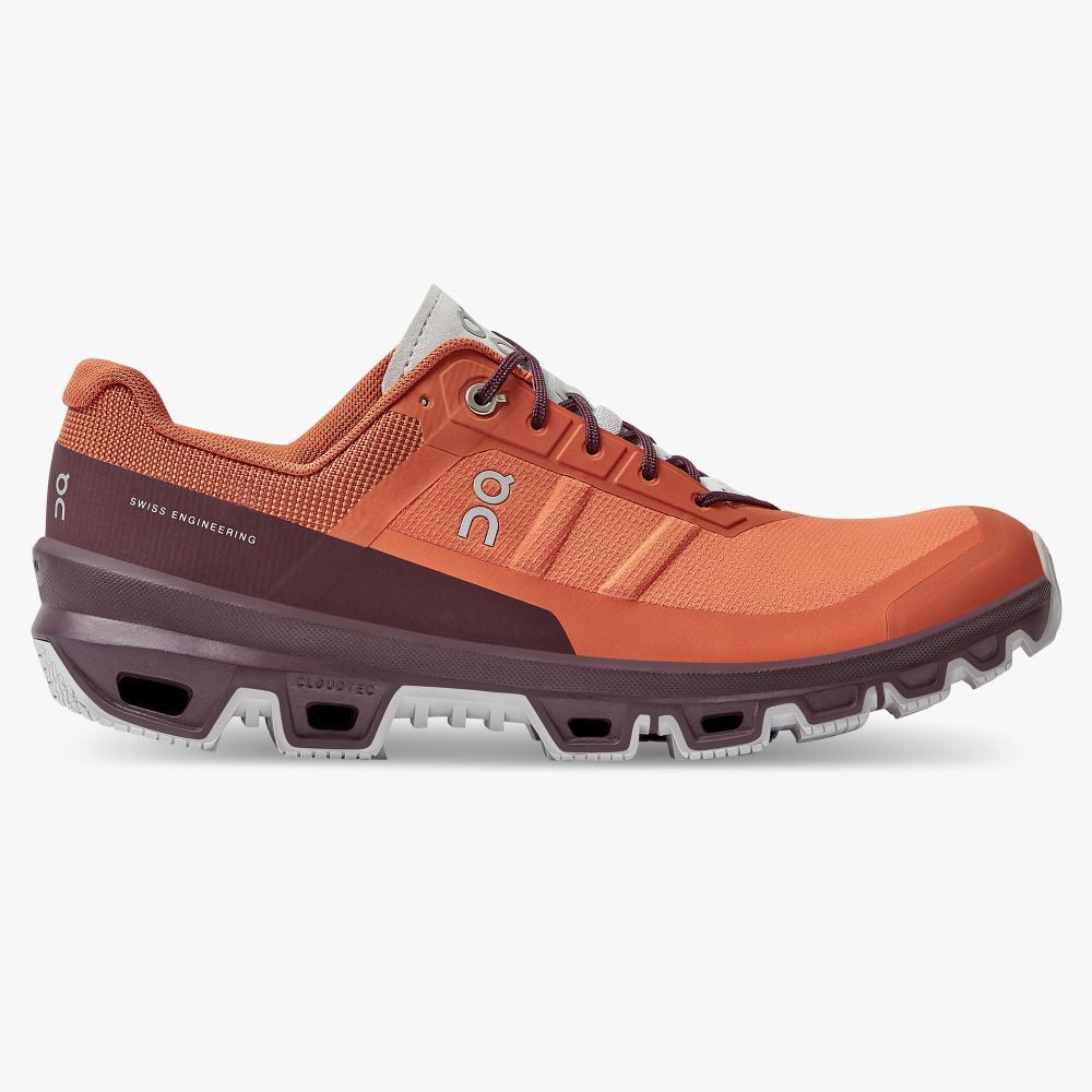 On New Cloudventure - Lightweight Trail Running Shoe - Flare | Mulberry